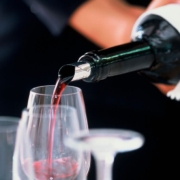 person pouring red wine - Anytime Bar Supplies Pour Spouts