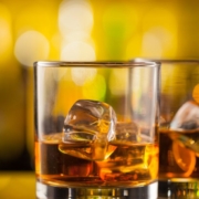 two glasses containing ice and brown liquor - Anytime Bar Supplies Pour Spouts