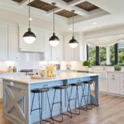 AnytimeBarSuppliesPourSpouts-pour-spouts-030720251 kitchen with white cabinets and black barstools - Pour Spouts by Anytime Bar Supplies pour spout