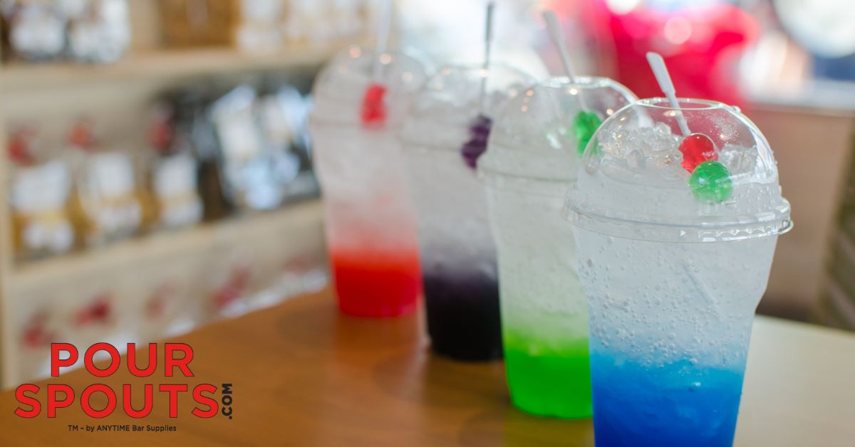 soda in plastic cups with cream - Pour Spouts dirty soda