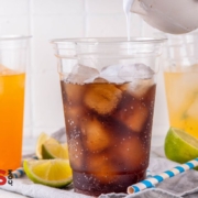 soda in plastic cups with cream - Pour Spouts dirty soda