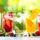 line up of iced mocktails - Pour Spouts