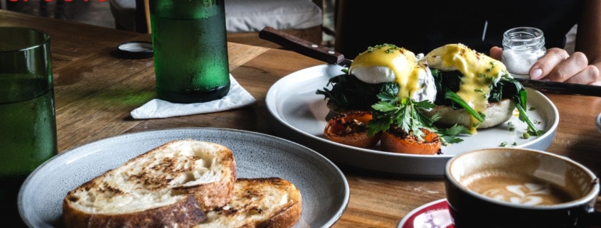 plates of food at a bistro - Pour Spouts